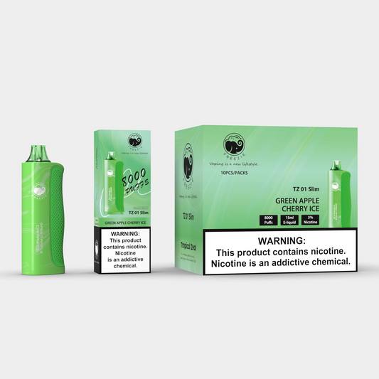 Green Apple Cherry Ice Disposable Vap FREEZIE Life Green Apple Cherry Ice Disposable Vap FREEZIE Life