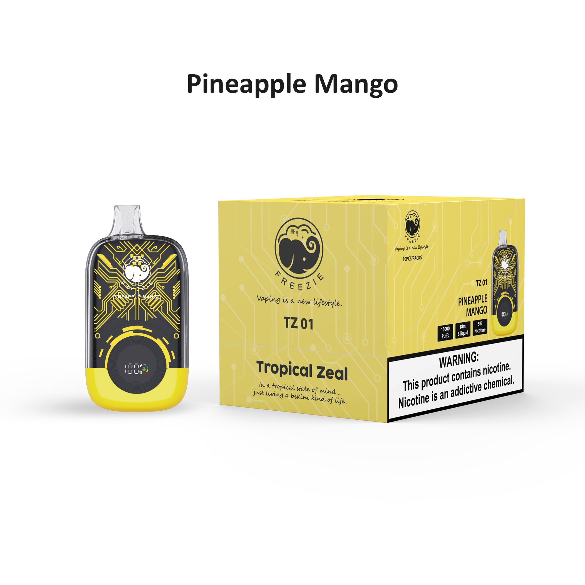 Pineapple Mango Disposable Vape | Best Vape Juice FREEZIE Life Pineapple Mango Disposable Vape | Best Vape Juice FREEZIE Life